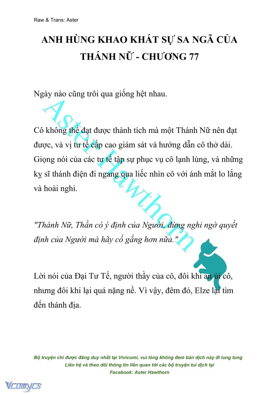 [NOVEL] Anh Hùng Khao Khát Sự Sa Ngã Của Thánh Nữ 
