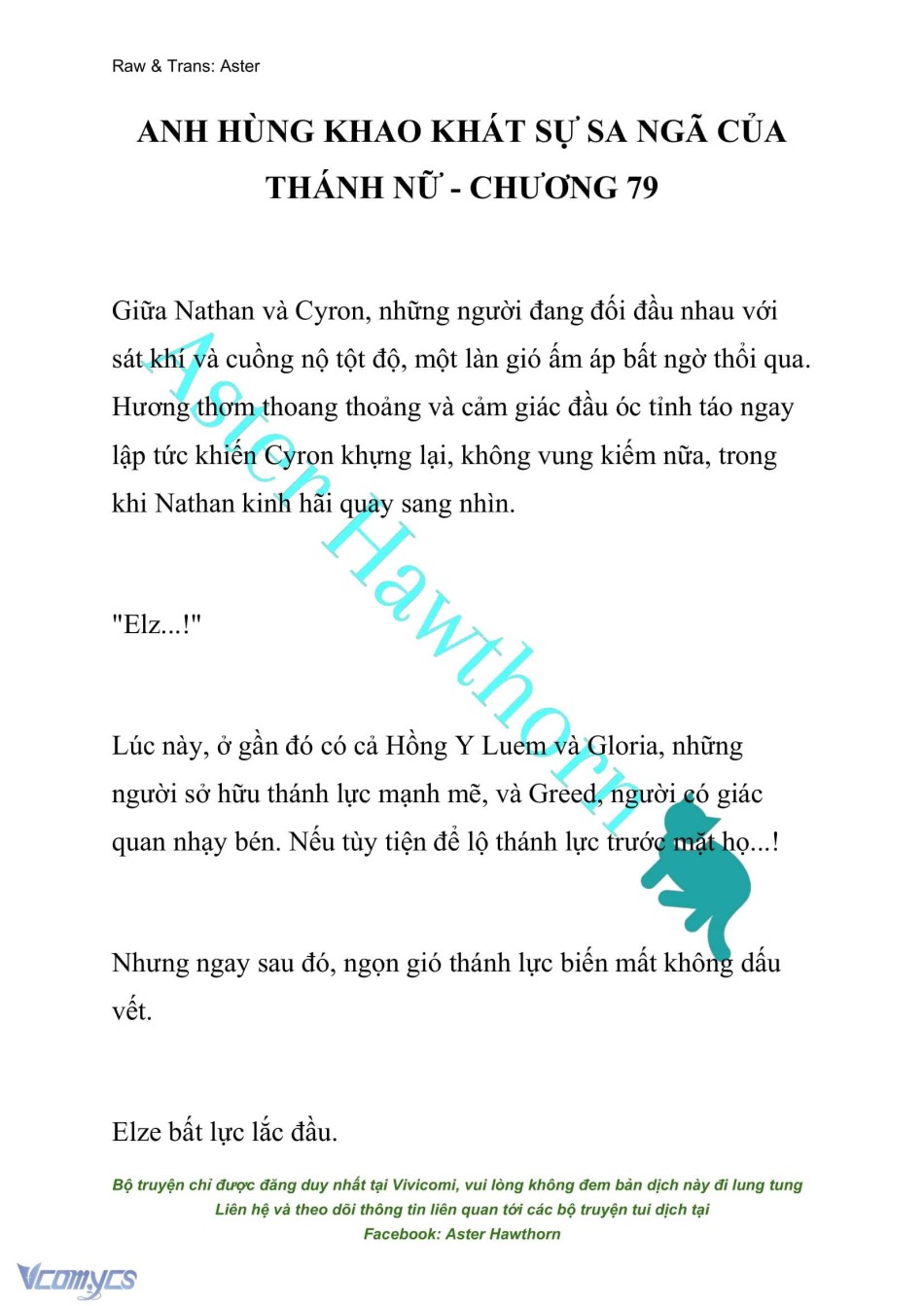 [NOVEL] Anh Hùng Khao Khát Sự Sa Ngã Của Thánh Nữ 