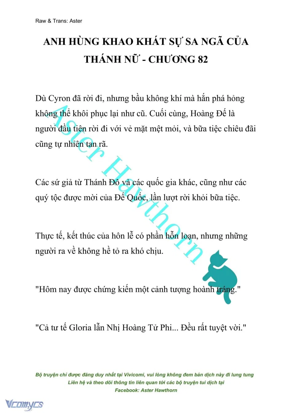 [NOVEL] Anh Hùng Khao Khát Sự Sa Ngã Của Thánh Nữ 