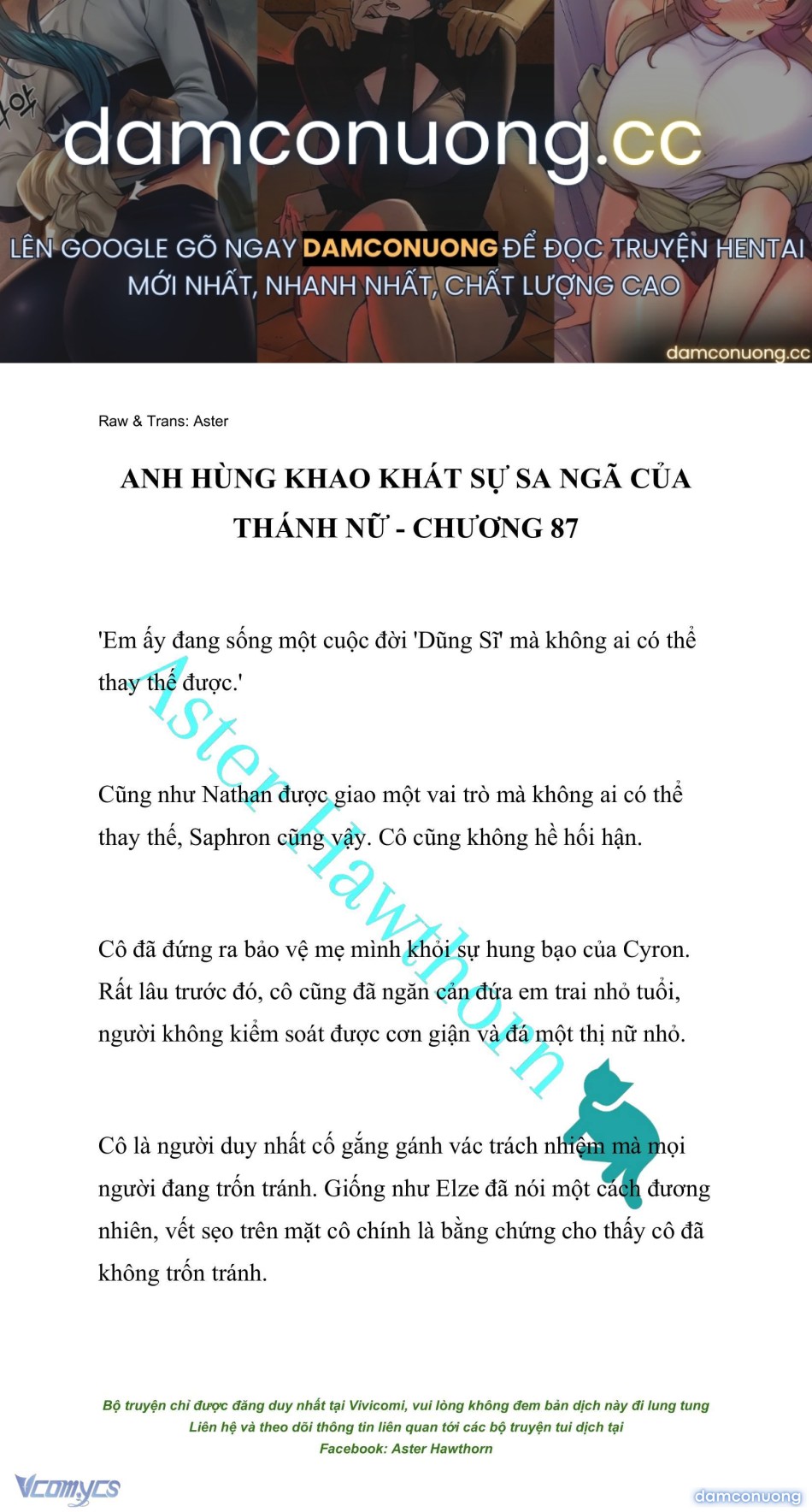 [NOVEL] Anh Hùng Khao Khát Sự Sa Ngã Của Thánh Nữ 