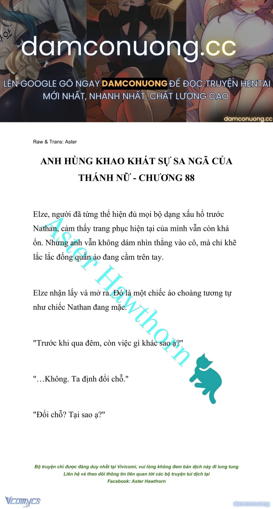 [NOVEL] Anh Hùng Khao Khát Sự Sa Ngã Của Thánh Nữ 