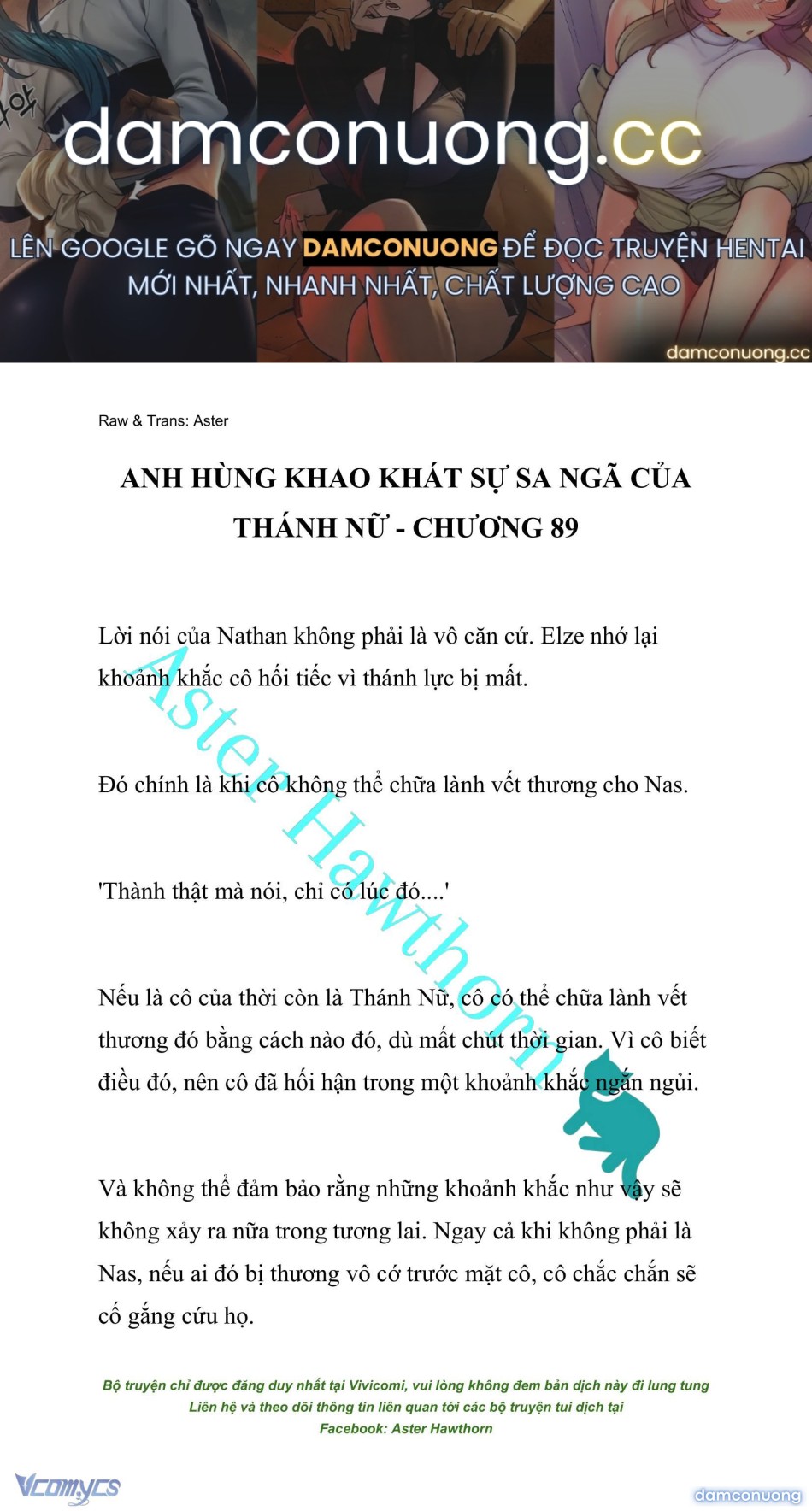[NOVEL] Anh Hùng Khao Khát Sự Sa Ngã Của Thánh Nữ 