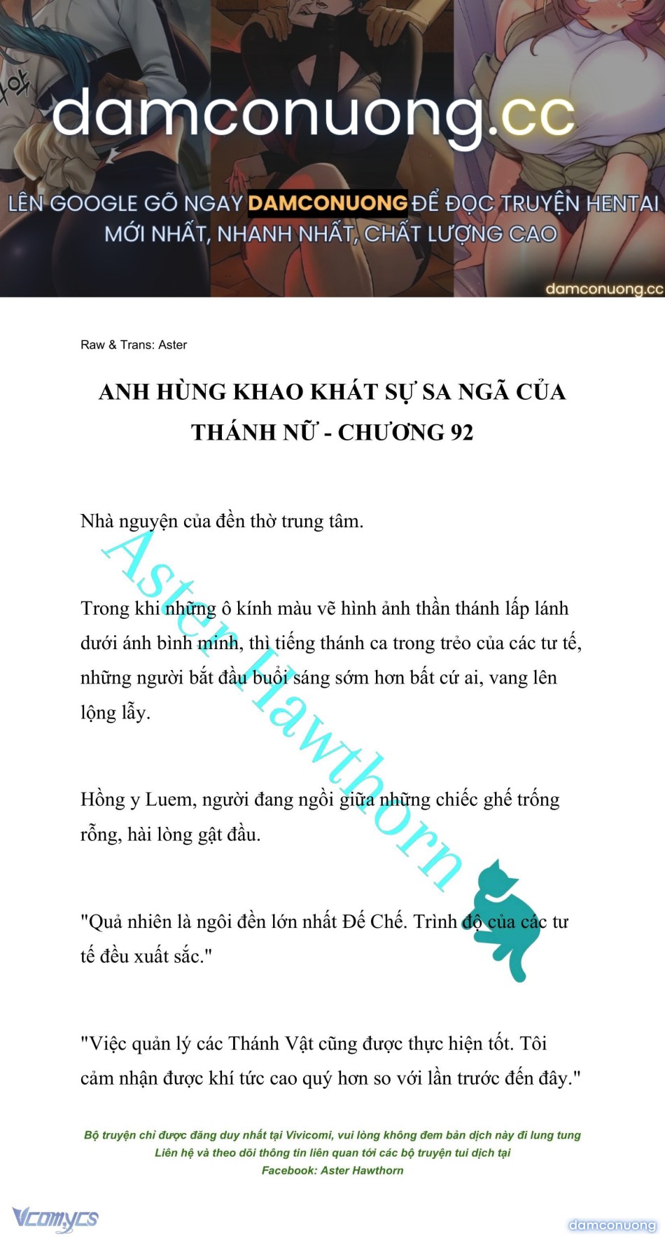 [NOVEL] Anh Hùng Khao Khát Sự Sa Ngã Của Thánh Nữ 