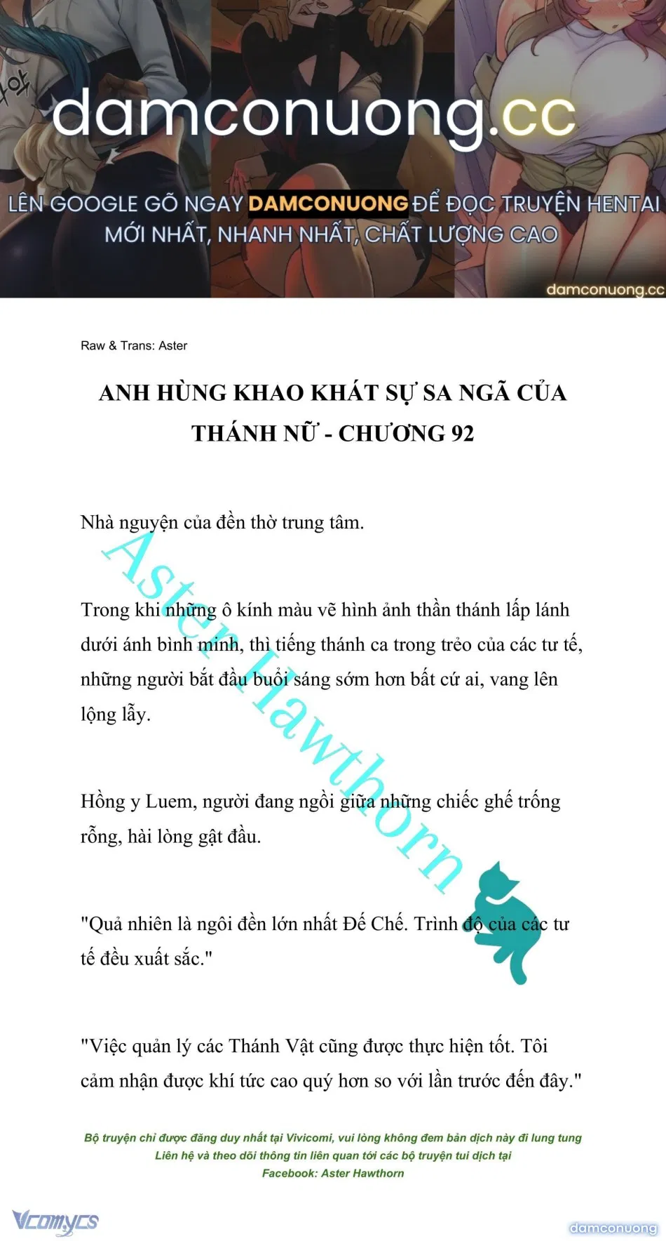 [NOVEL] Anh Hùng Khao Khát Sự Sa Ngã Của Thánh Nữ 