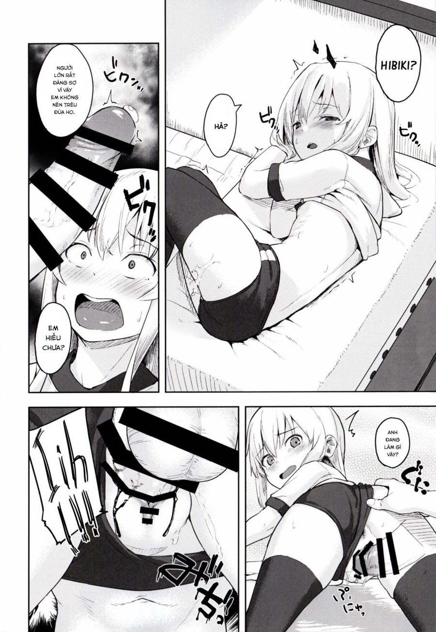 Hibiki-chan, em không được đùa với người lớn như vậy đâu! (Kantai Collection -KanColle-) 