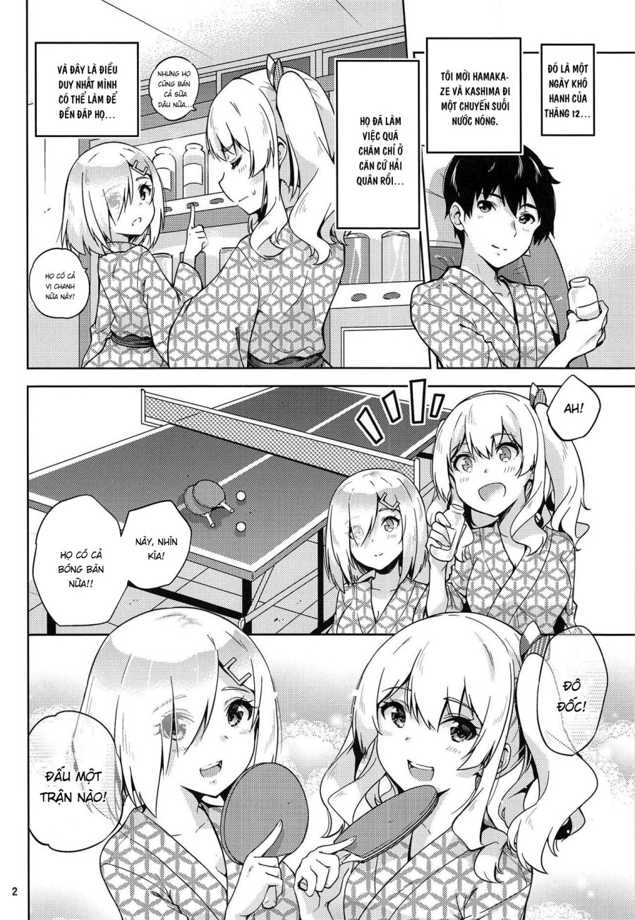 Kashima và Hamakaze ở suối nước nóng 