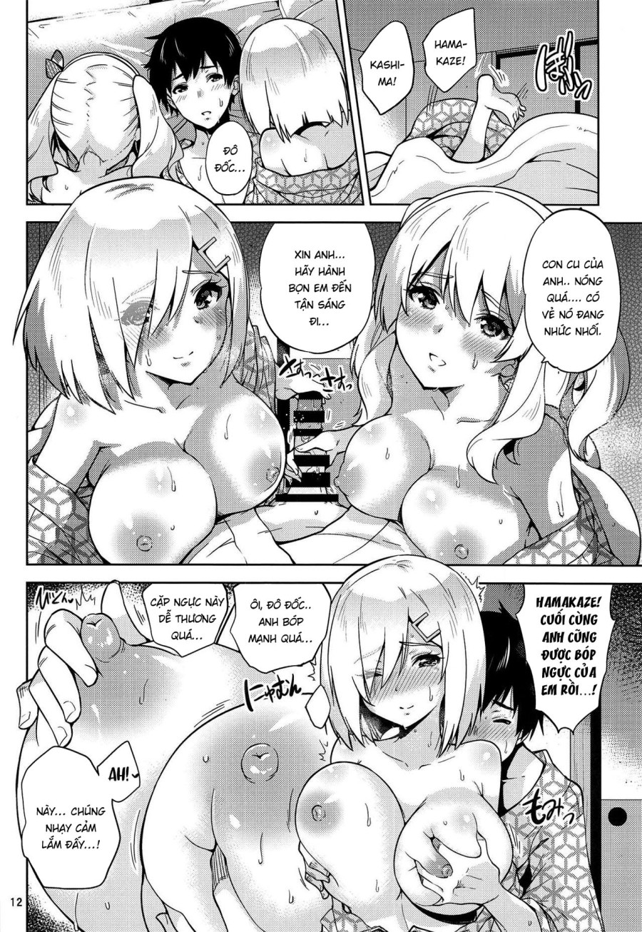Kashima và Hamakaze ở suối nước nóng 