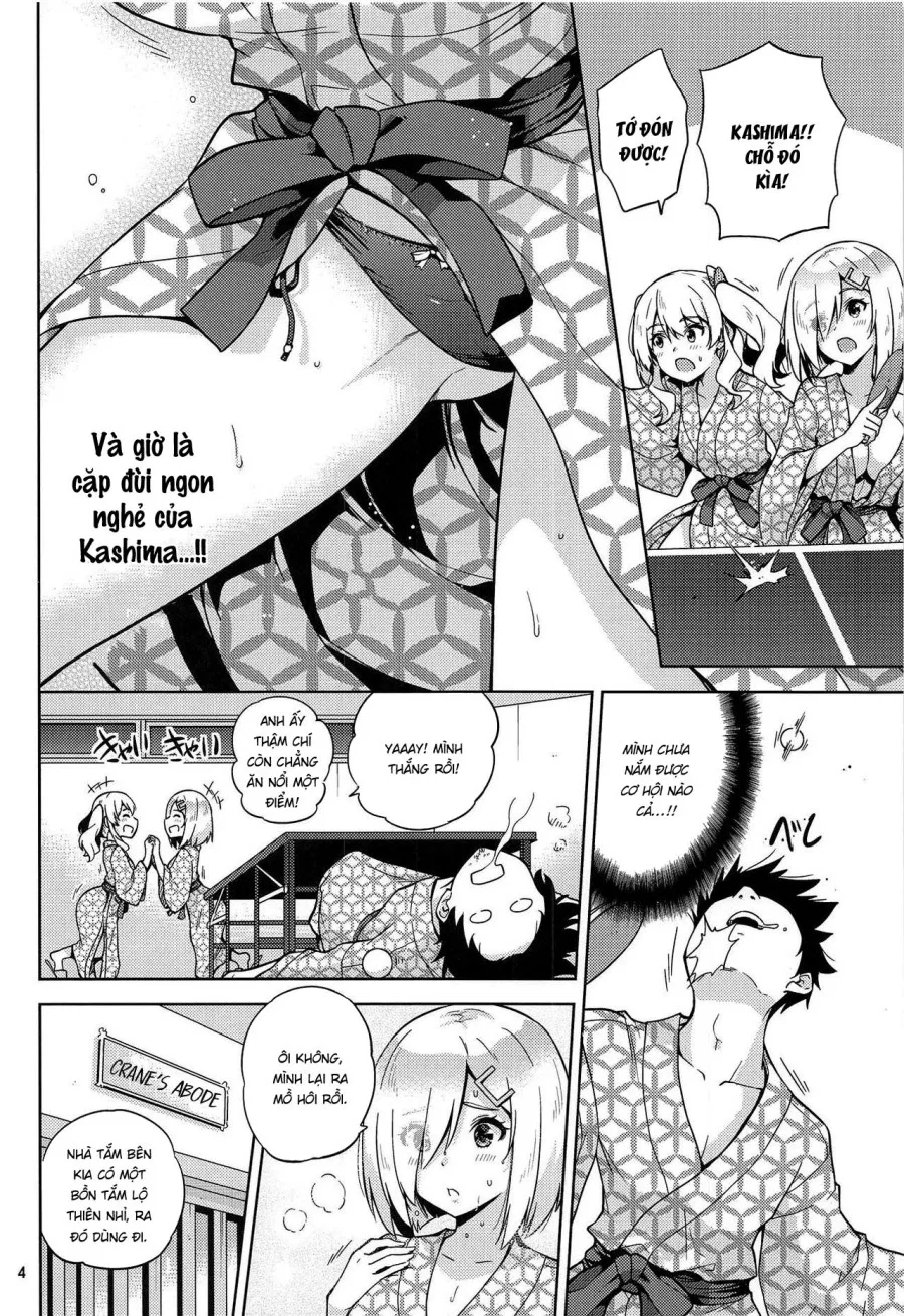Kashima và Hamakaze ở suối nước nóng 