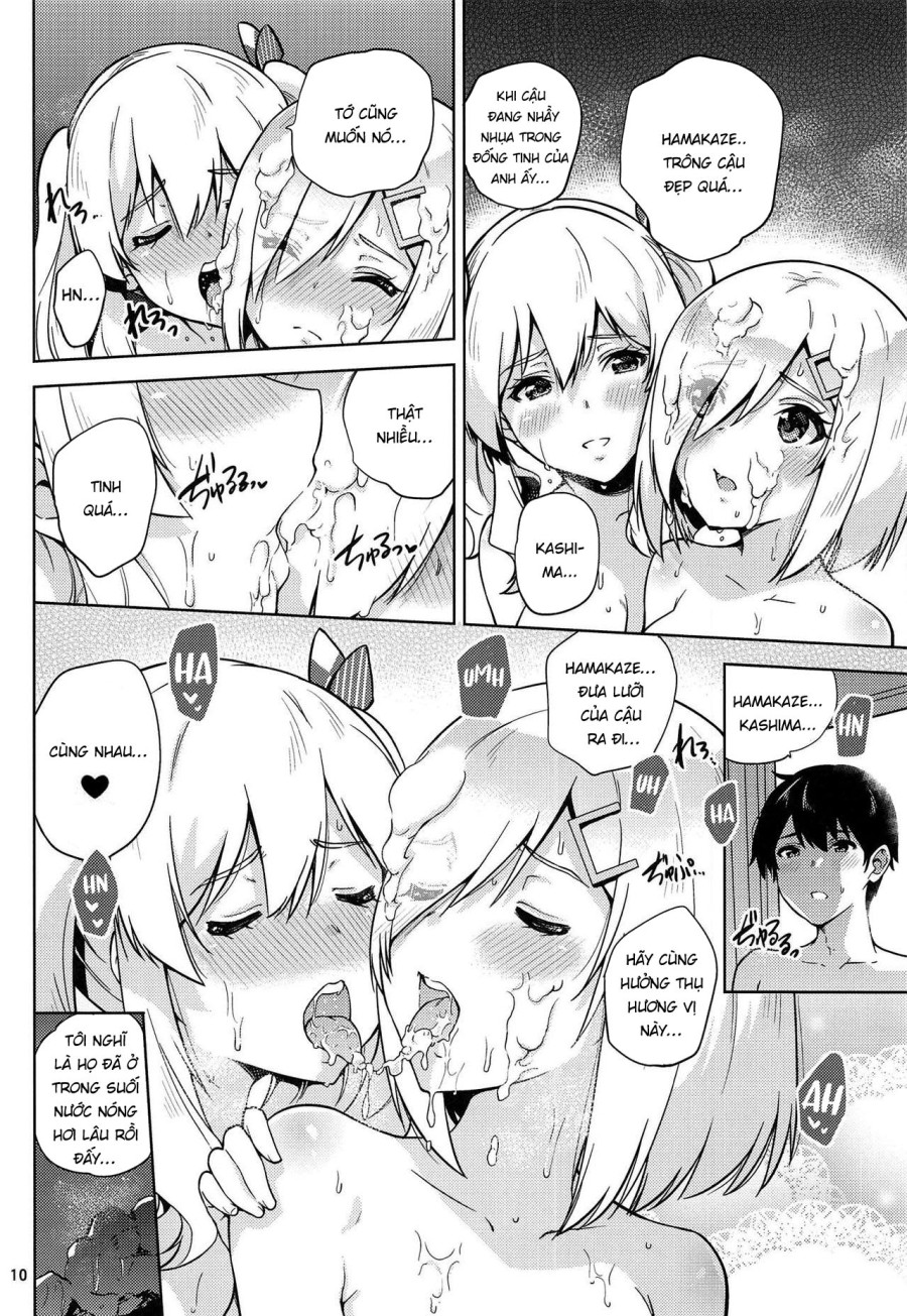 Kashima và Hamakaze ở suối nước nóng 