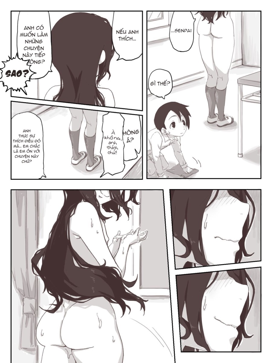 Senpai, hãy ra trên tay em 