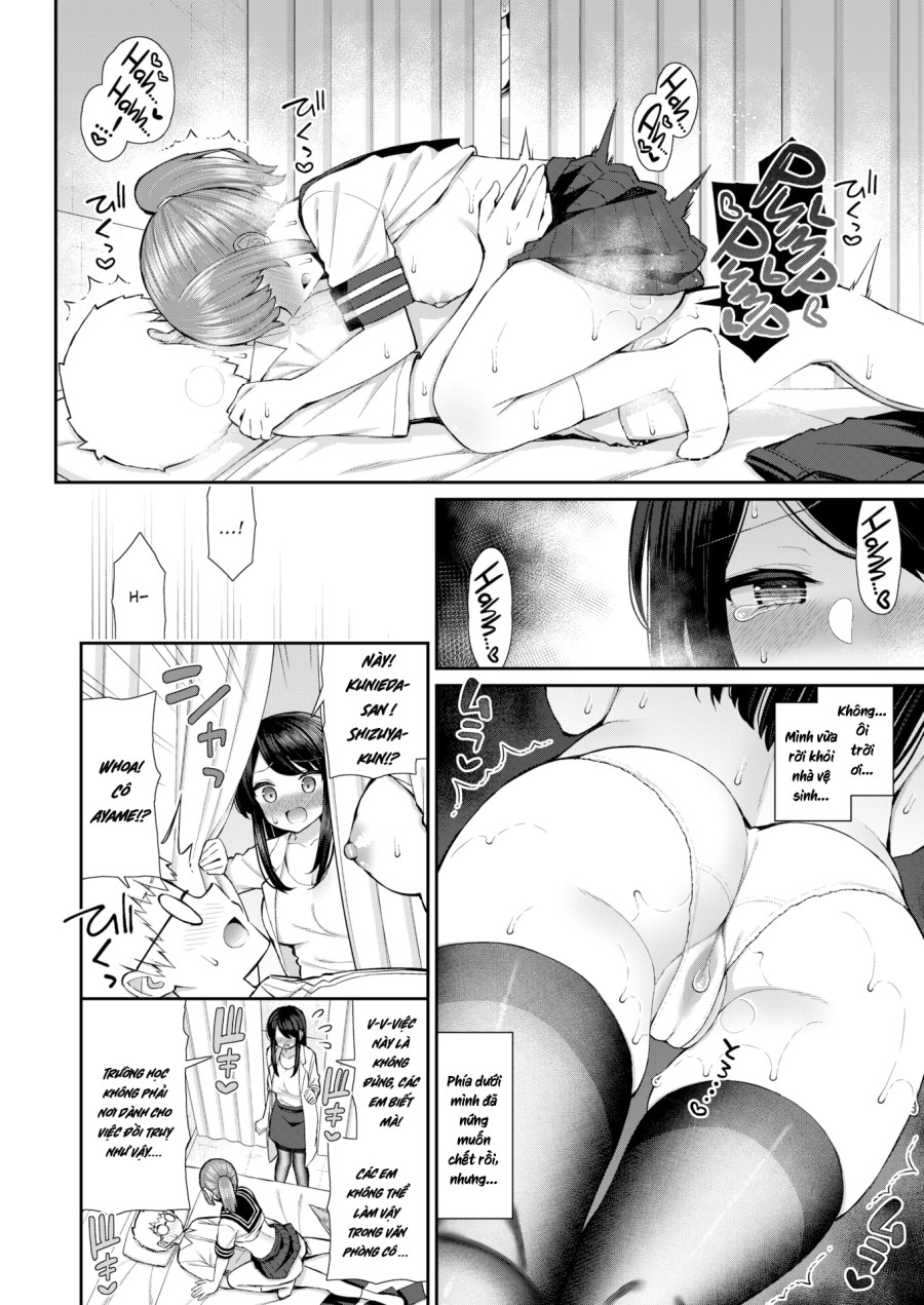 Làm tình với senpai và cô giáo. 