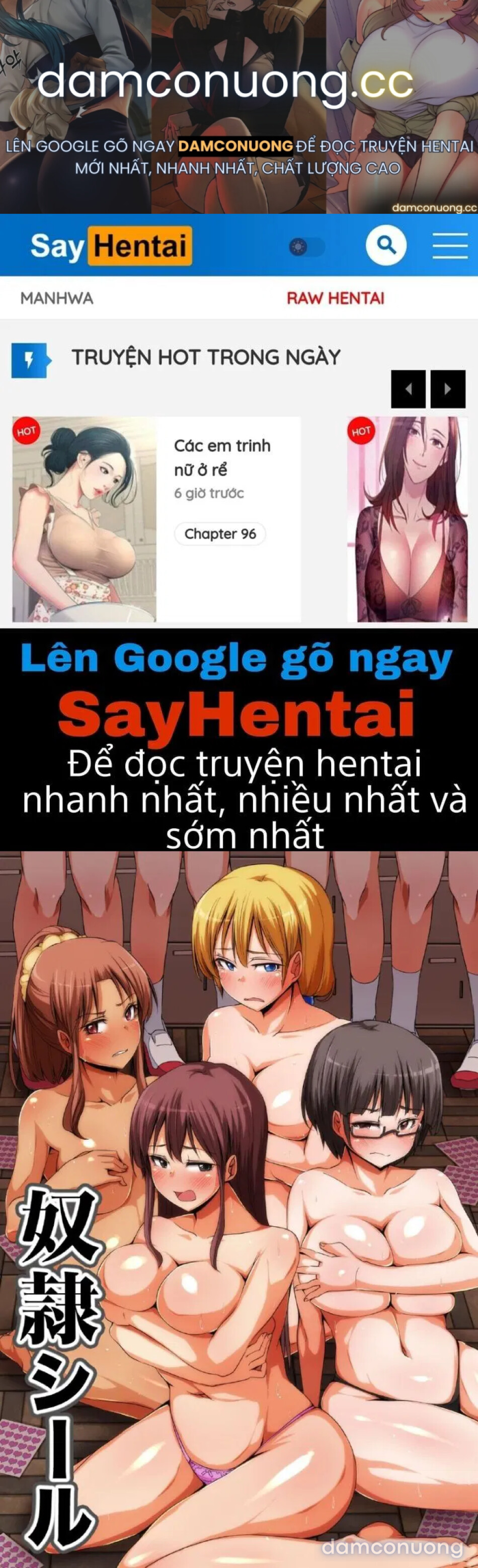 Hình dán nô lệ! Dàn harem ngoan ngoãn phục vụ 