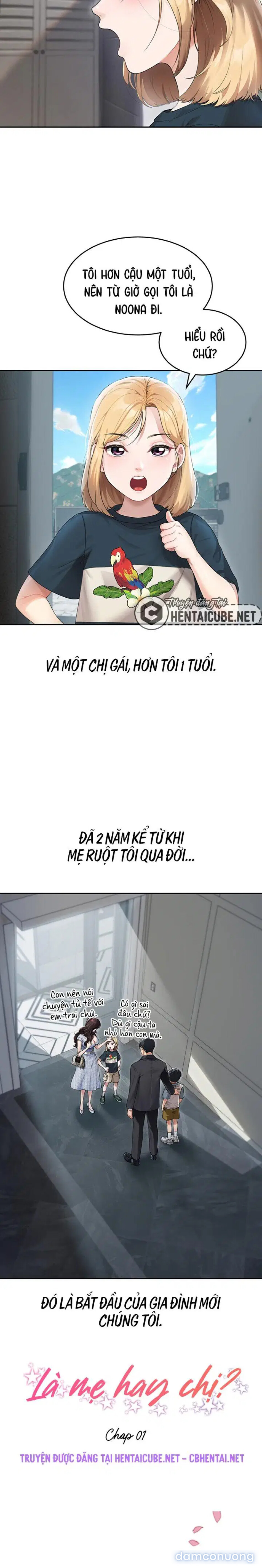 Là chị hay mẹ? 