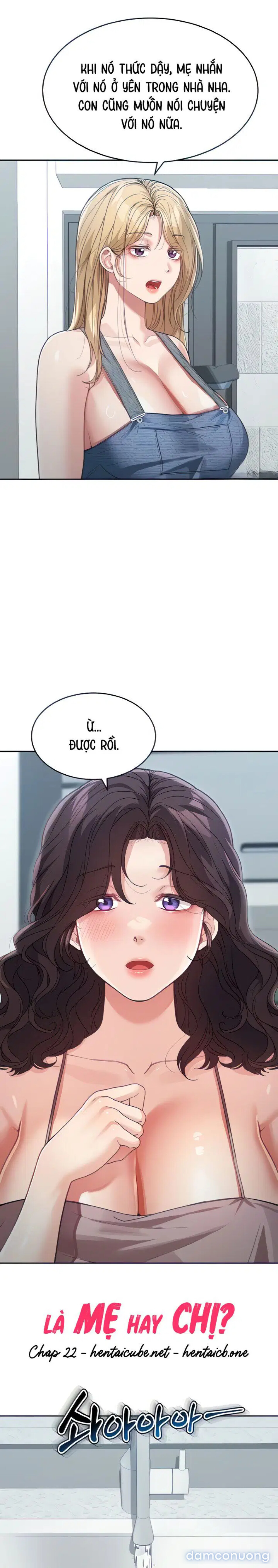 Là chị hay mẹ? 