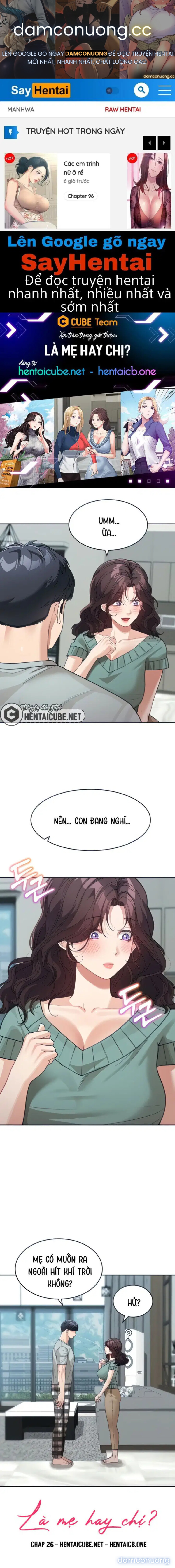 Là chị hay mẹ? 