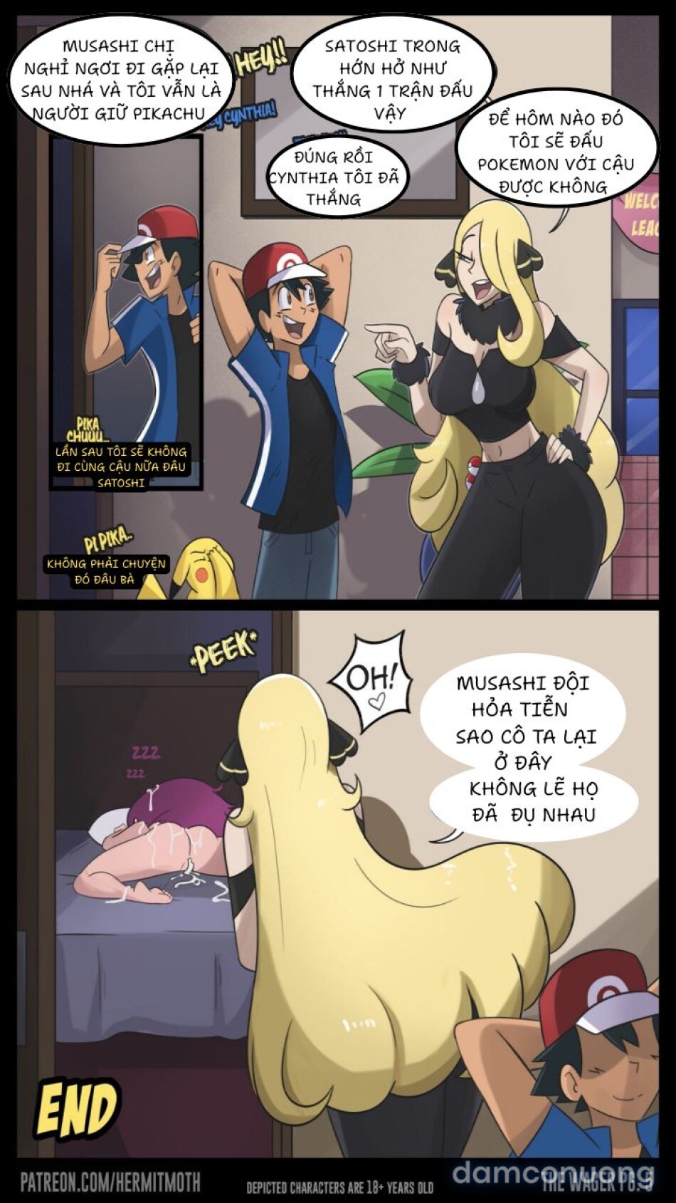 Cho Satoshi Đụ Để Bắt Pikachu 