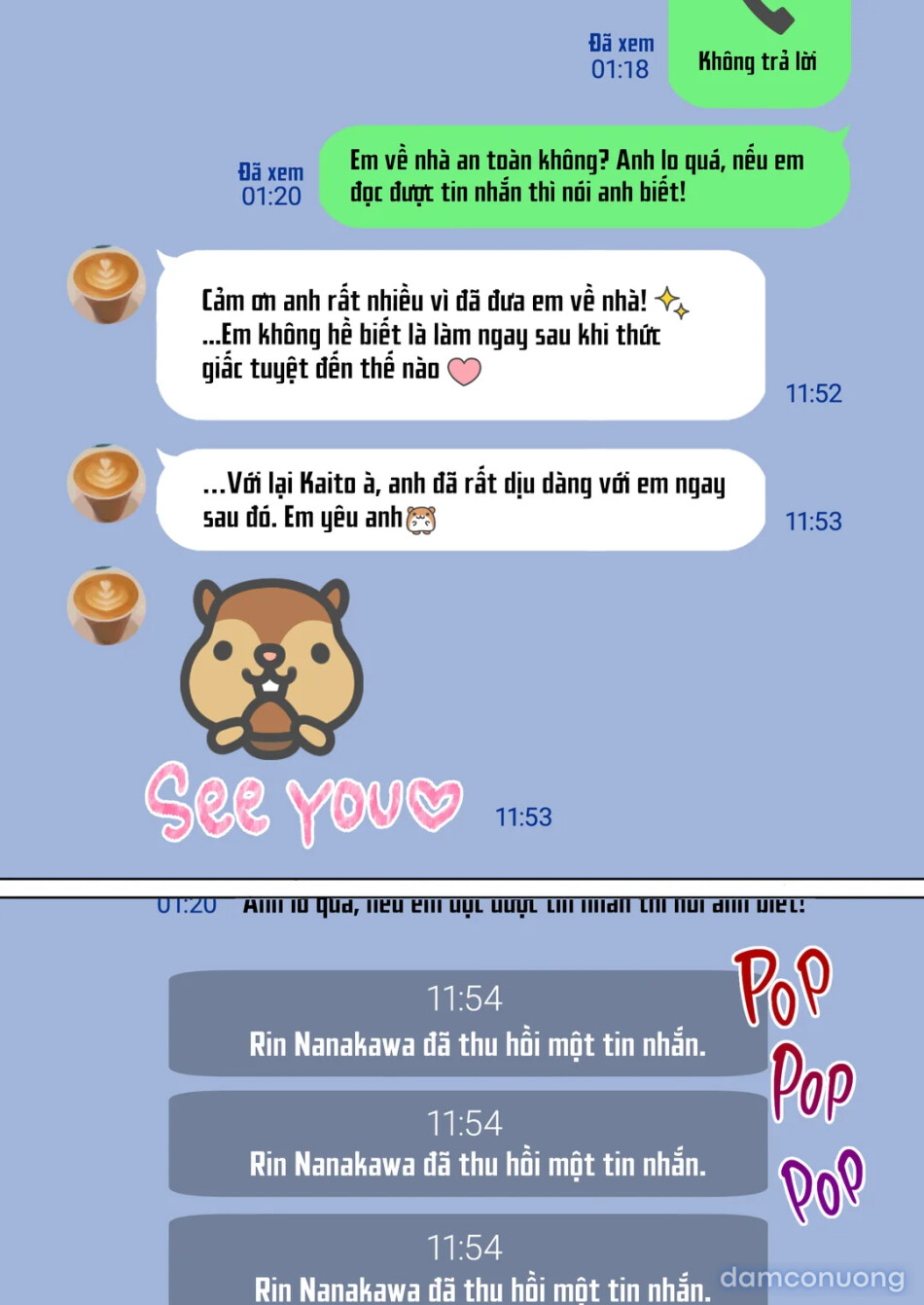 Đoạn clip của bạn gái trong nhóm chat NTR 