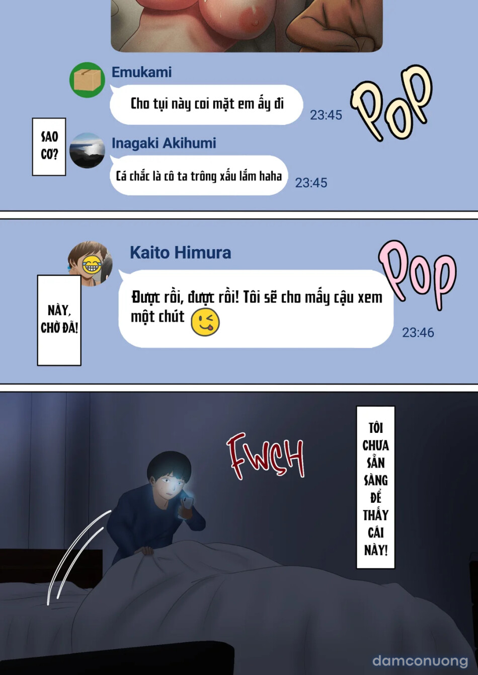Đoạn clip của bạn gái trong nhóm chat NTR 