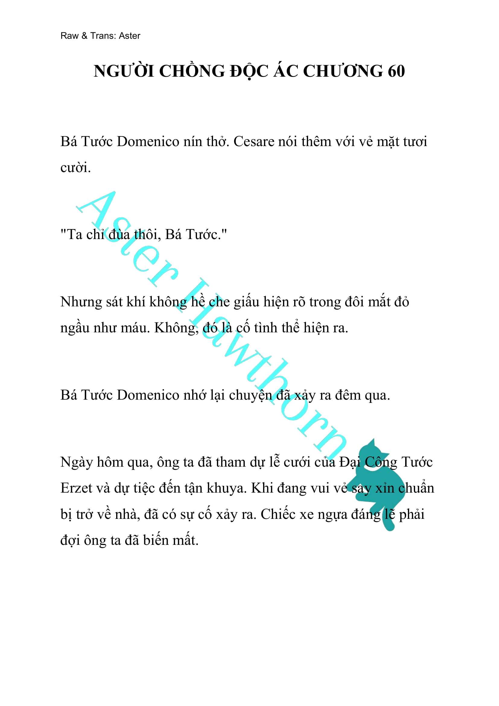 [NOVEL] Người Chồng Độc Ác 