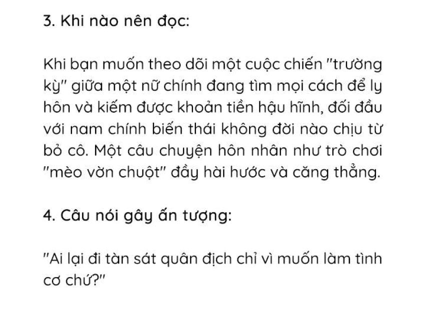[Novel] Trận Chiến Ly Hôn! 