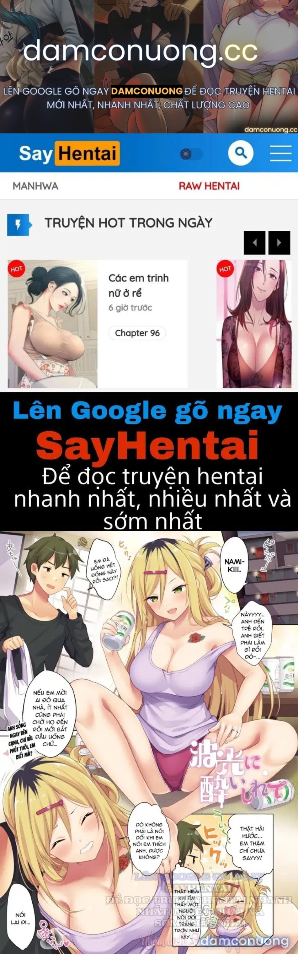 Say sưa với sóng biển 