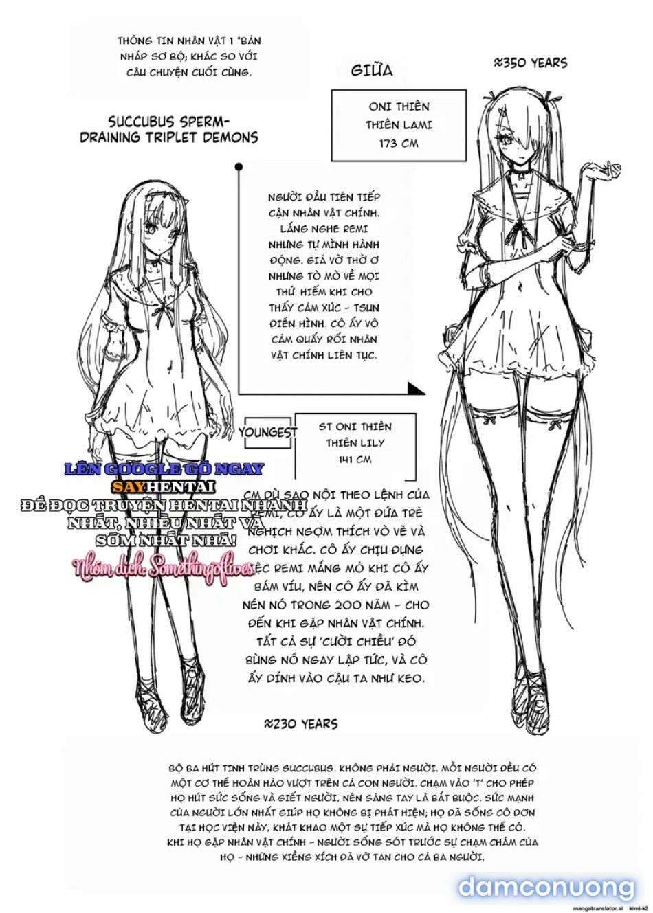 Trải nghiệm bị vắt khô cùng ba chị em succubus nóng bỏng 1 