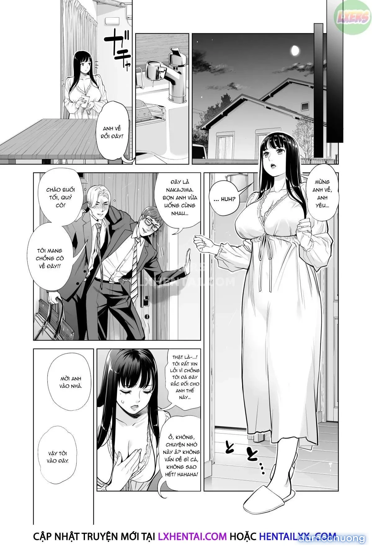 A Housewife Stolen By A Coworker Besides Her Blackout Drunk Husband [Tsukiyo No Midare Zake (Zenpen) Moonlit Intoxication; Tsukiyo No Midare Zake (Kouhen) Moonlit Intoxication] 