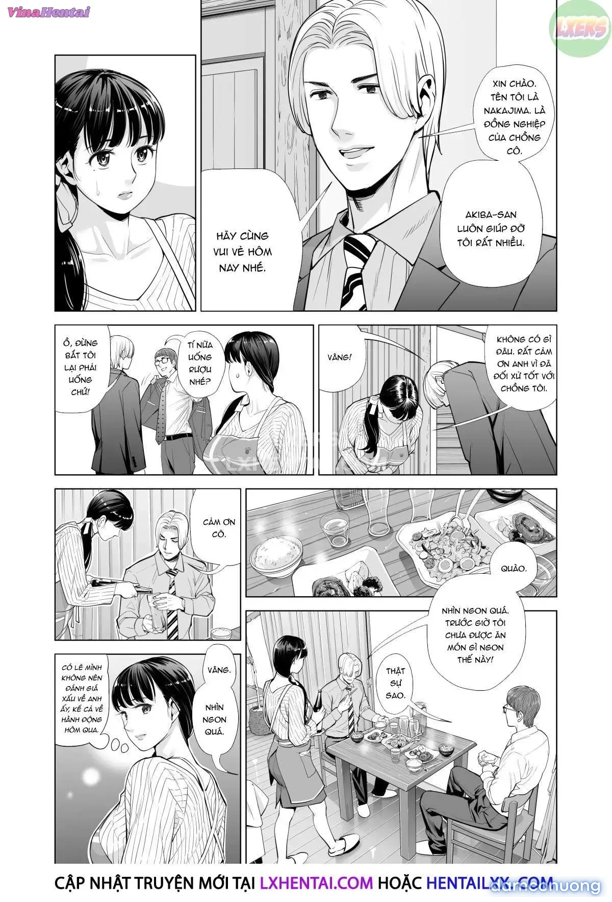 A Housewife Stolen By A Coworker Besides Her Blackout Drunk Husband [Tsukiyo No Midare Zake (Zenpen) Moonlit Intoxication; Tsukiyo No Midare Zake (Kouhen) Moonlit Intoxication] 