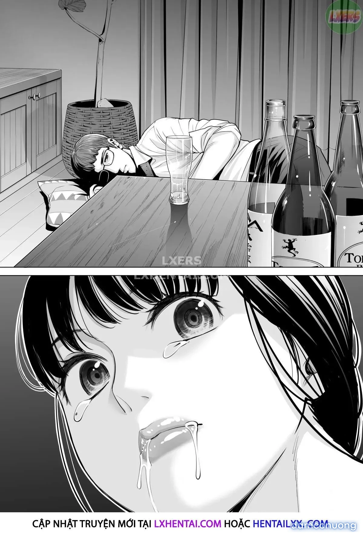 A Housewife Stolen By A Coworker Besides Her Blackout Drunk Husband [Tsukiyo No Midare Zake (Zenpen) Moonlit Intoxication; Tsukiyo No Midare Zake (Kouhen) Moonlit Intoxication] 