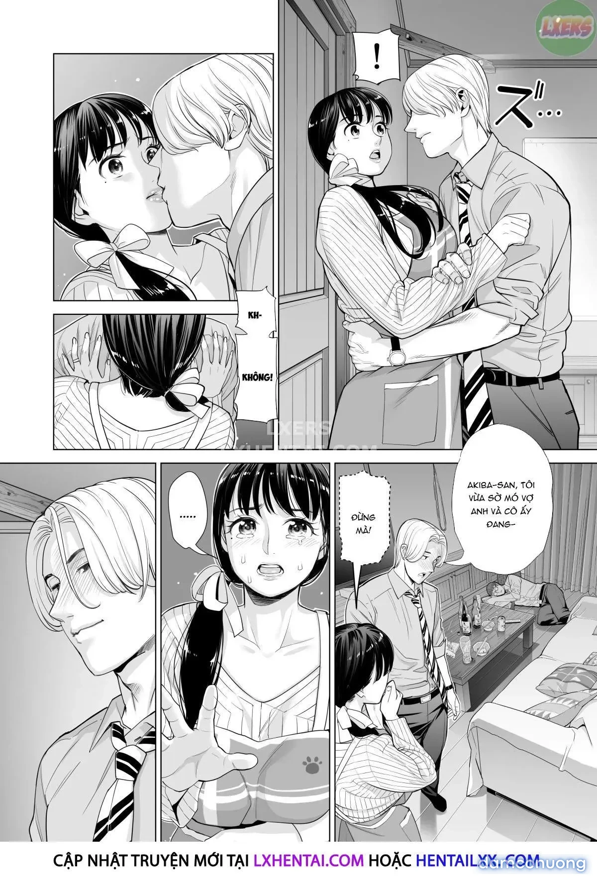 A Housewife Stolen By A Coworker Besides Her Blackout Drunk Husband [Tsukiyo No Midare Zake (Zenpen) Moonlit Intoxication; Tsukiyo No Midare Zake (Kouhen) Moonlit Intoxication] 