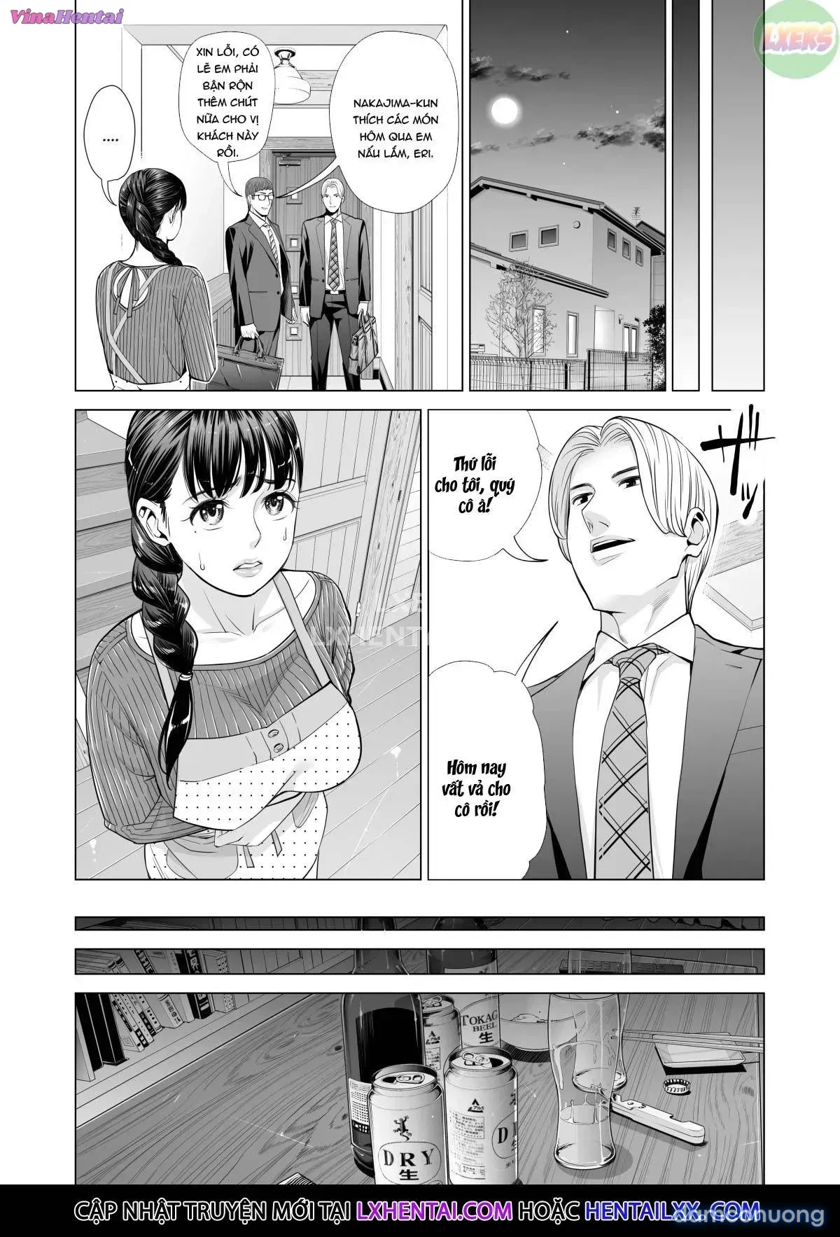 A Housewife Stolen By A Coworker Besides Her Blackout Drunk Husband [Tsukiyo No Midare Zake (Zenpen) Moonlit Intoxication; Tsukiyo No Midare Zake (Kouhen) Moonlit Intoxication] 