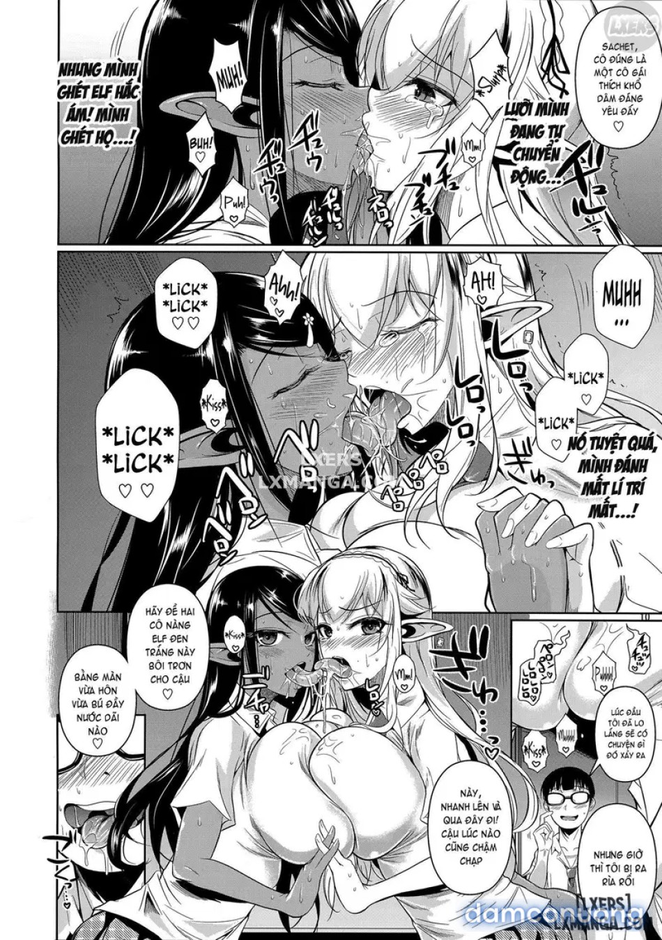 High Elf × High School Shiro × Kuro 