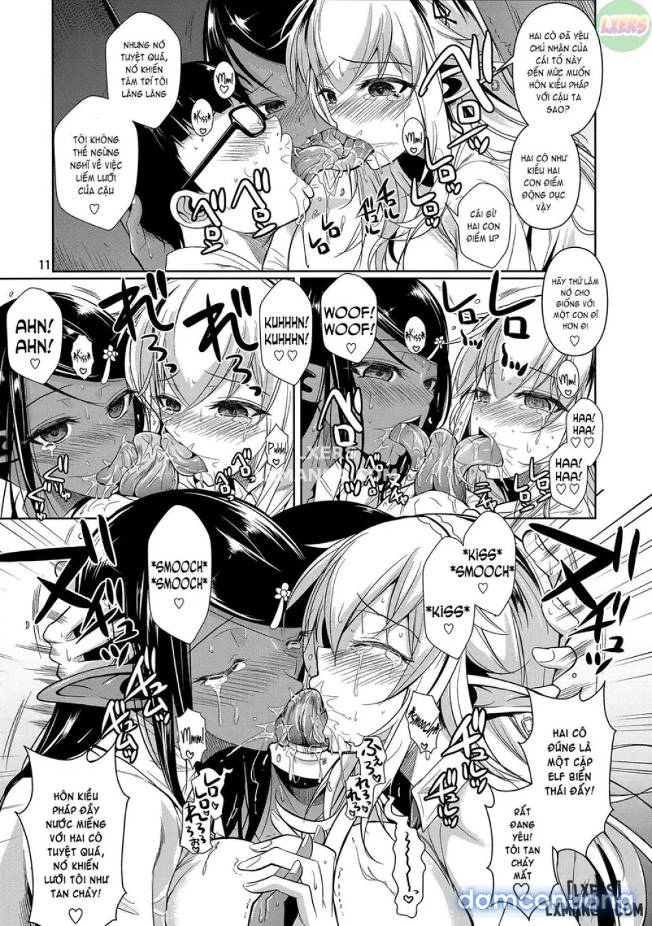 High Elf × High School Shiro × Kuro 