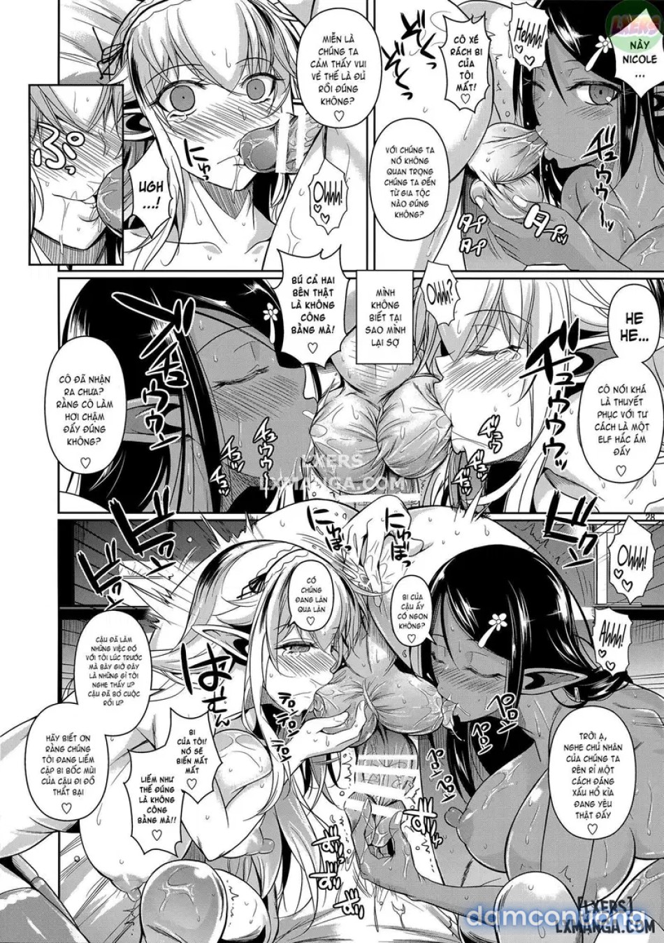 High Elf × High School Shiro × Kuro 