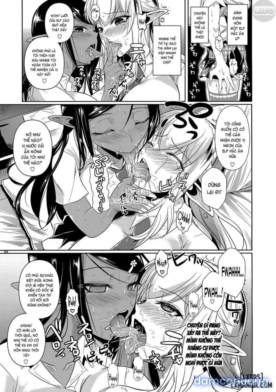 High Elf × High School Shiro × Kuro 