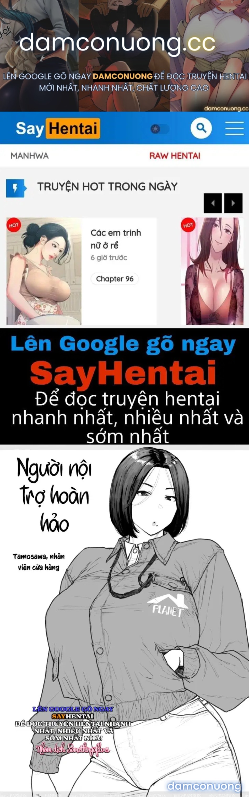Người nội trợ ở trung tâm vật tư 