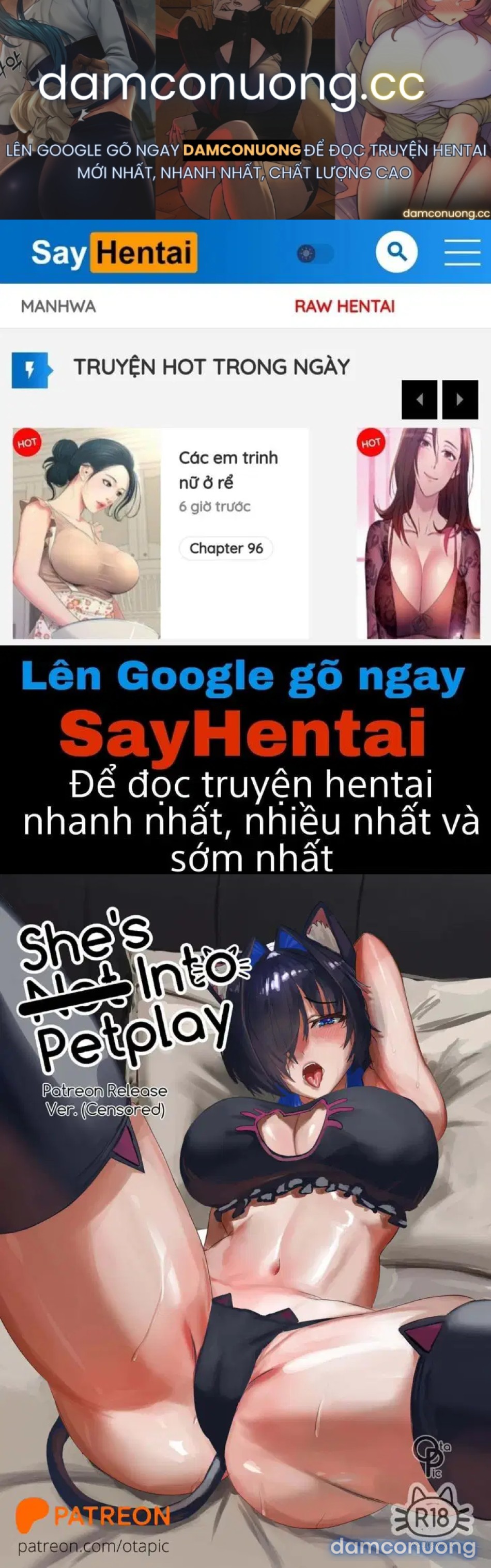 Cô ấy (không) thích chơi trò thú cưng 