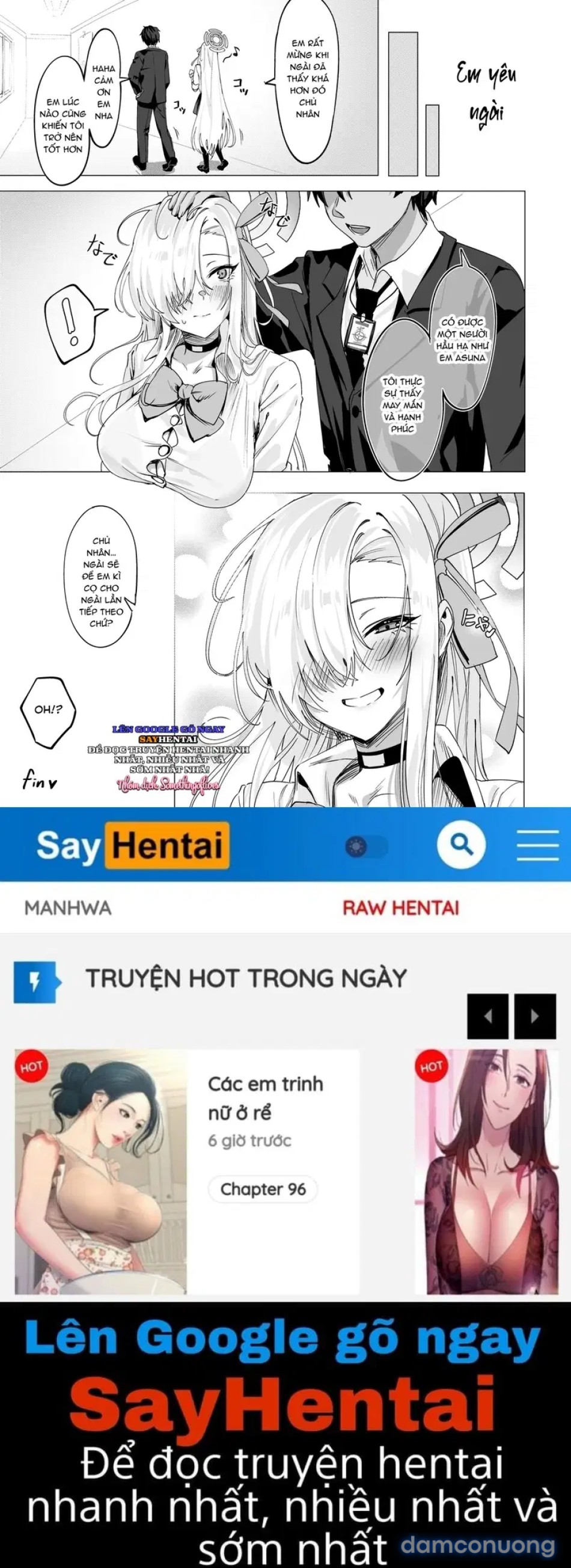Asuna muốn cổ vũ chủ nhân 