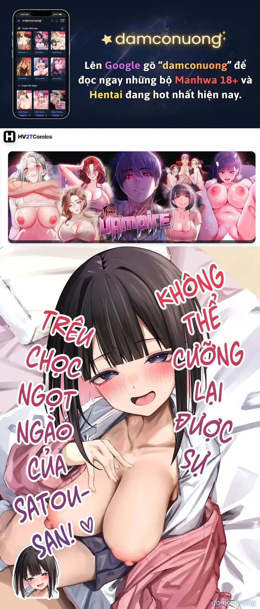 Không Thể Cưỡng Lại Được Sự Trêu Chọc Ngọt Ngào Của Satou-san 